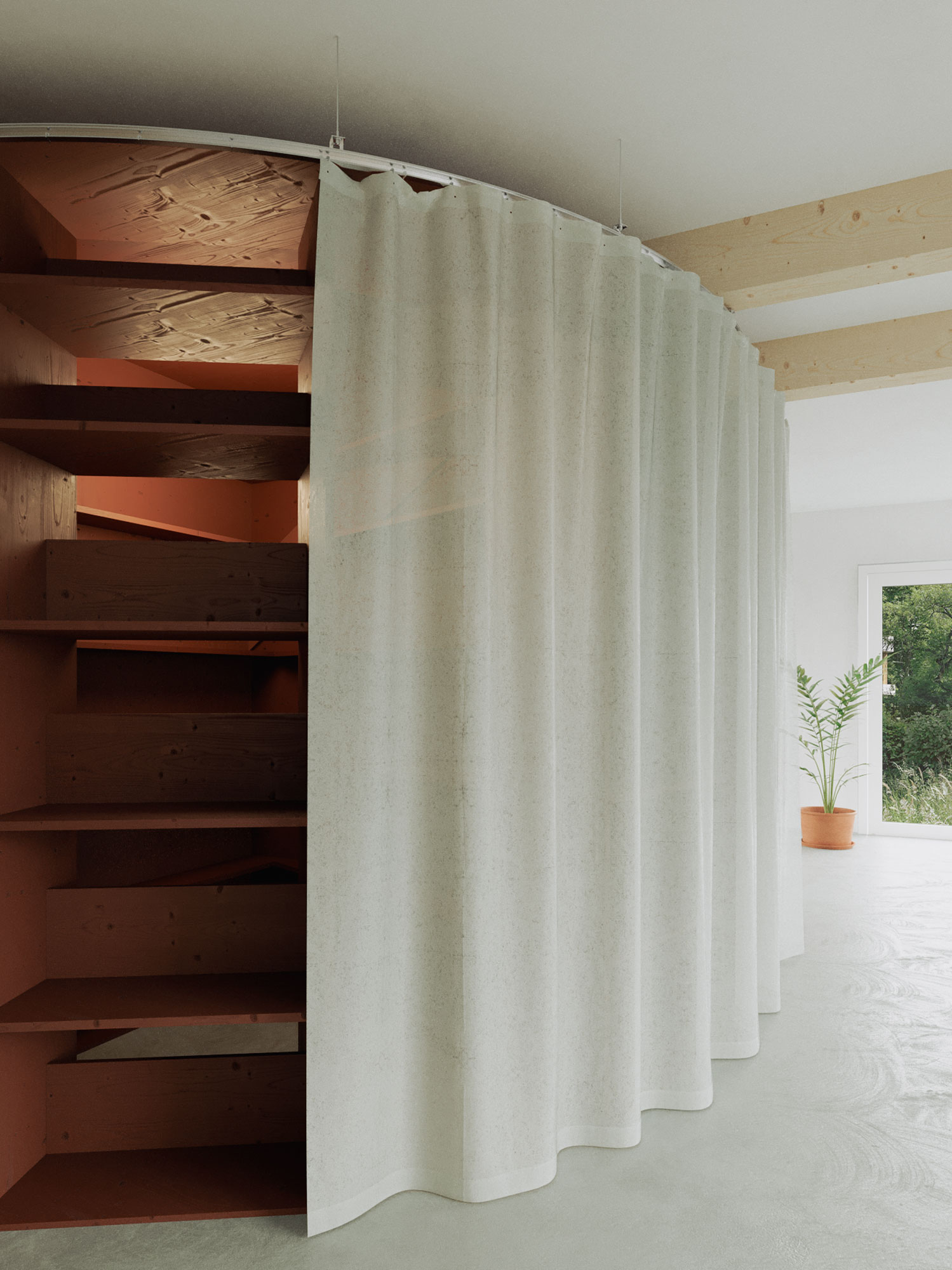 Artery — staircase curtain
