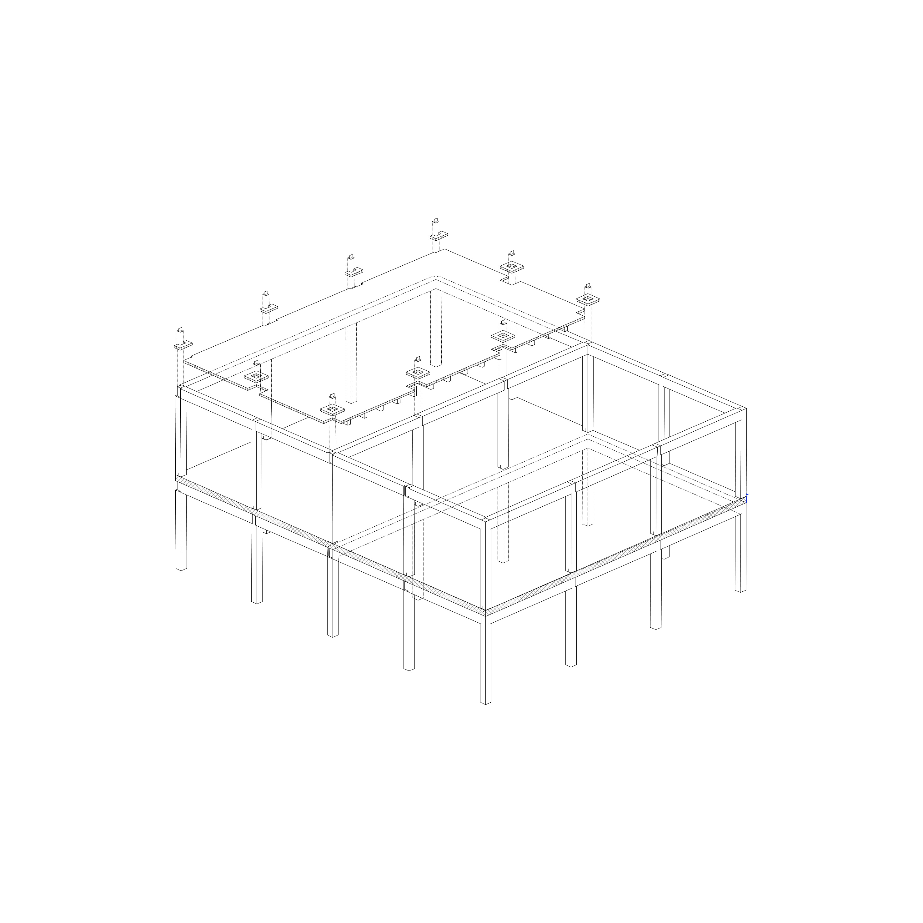 Komorebi — axonométrie structurelle 2