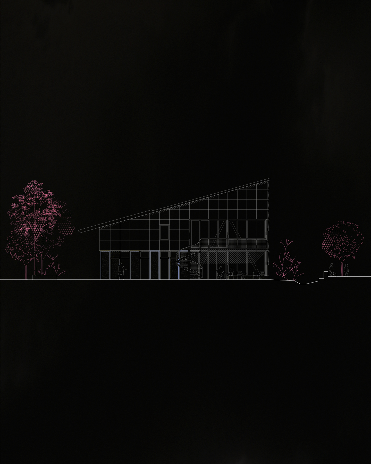 La maison bleue — façade