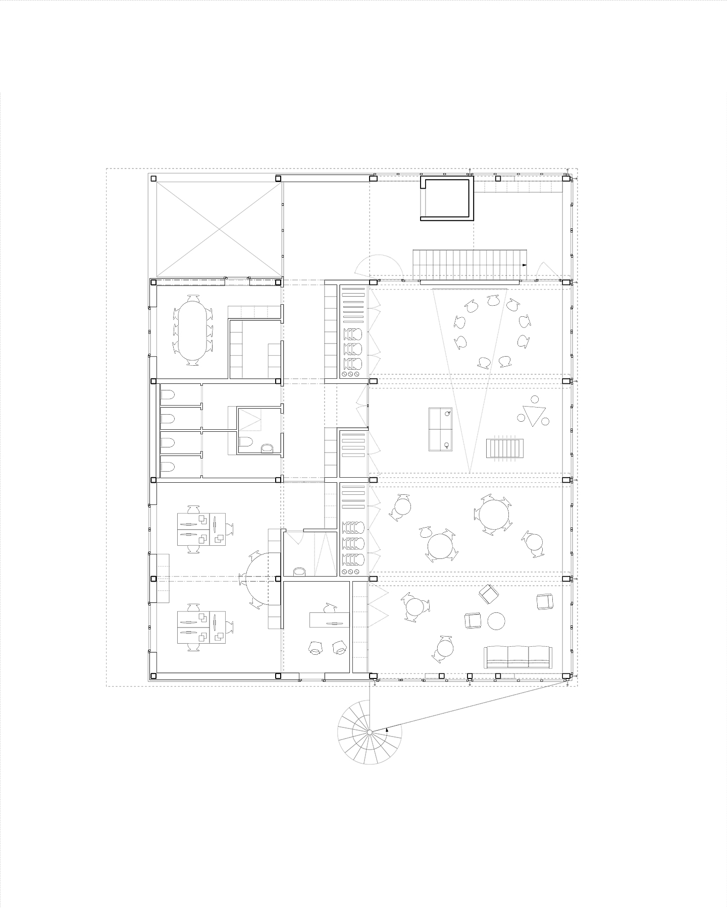 La maison bleue — plan RDC