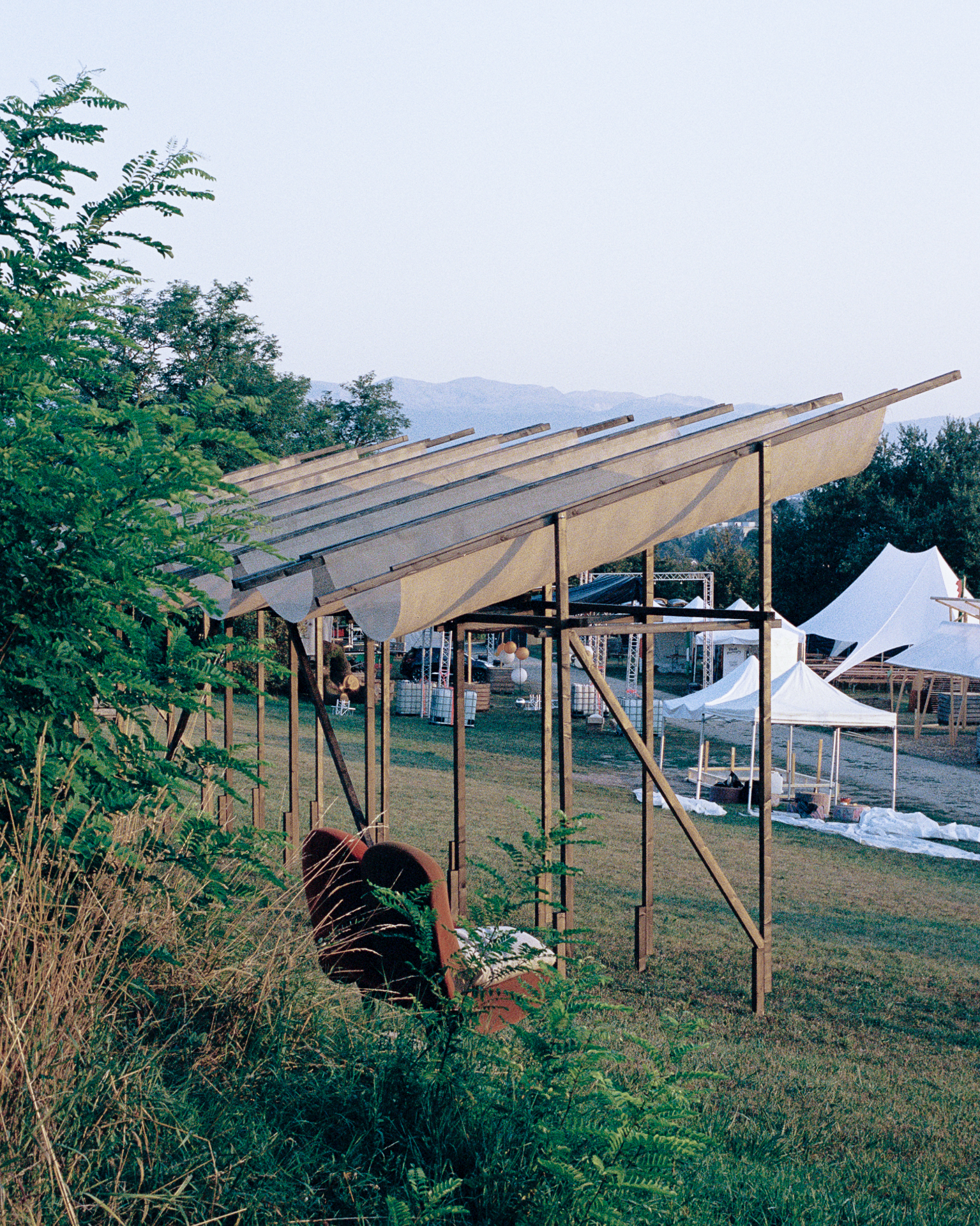 Parapente — sous la structure