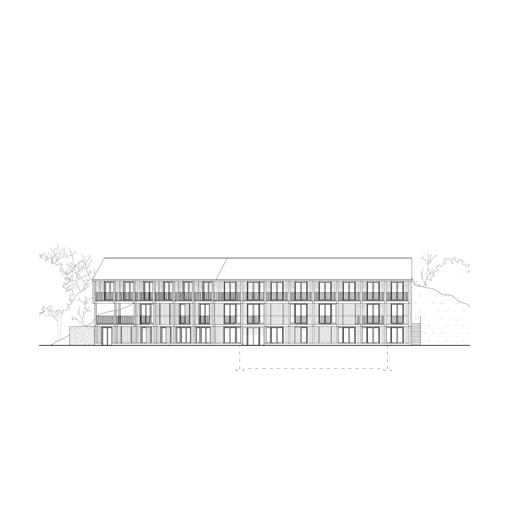 Roquebrune — façade sud